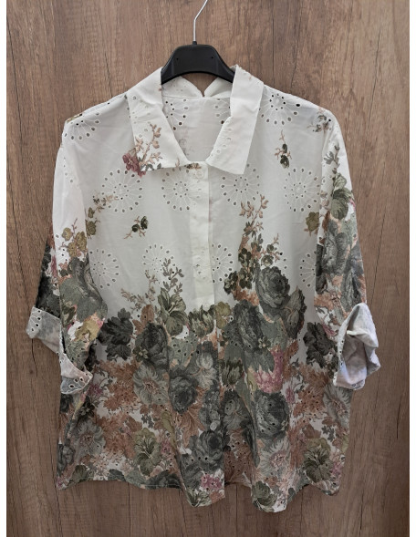 Gobelin mintás blúz