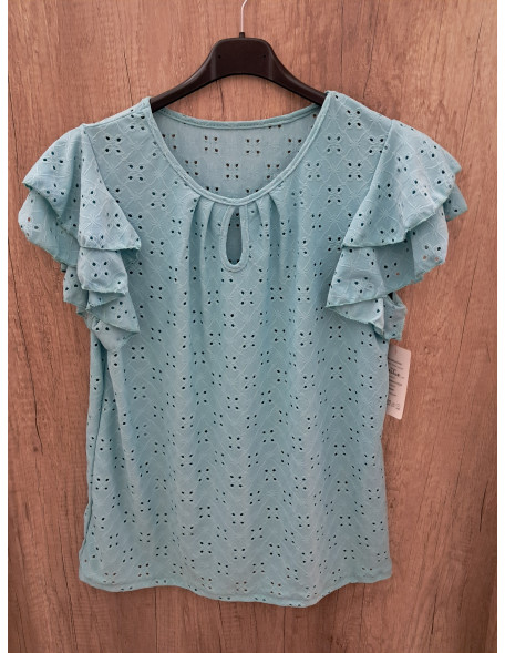 Menta madeira mintás felső