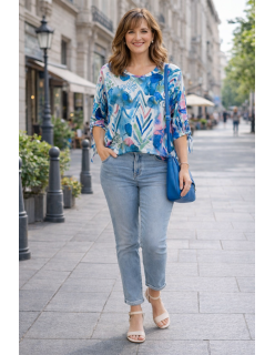 Mintás felső tiri-tarka