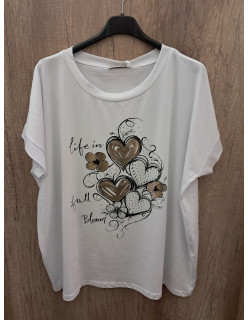 Póló sok szív Plus size 2