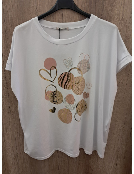 Póló barack gömbök Plus size