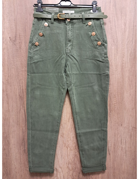 Mom-fit zöld farmer gombos zsebbel