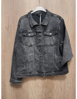 Farmer kabát szürke Plus size