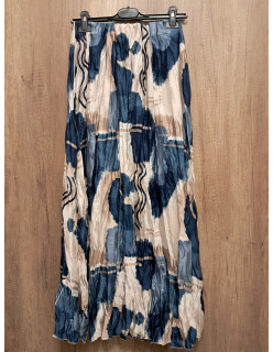 Kék mintás selyem szoknya 2
